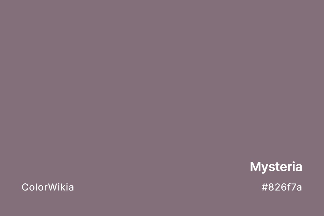 Mysteria Color – #826f7a: Codes and Complete Breakdown