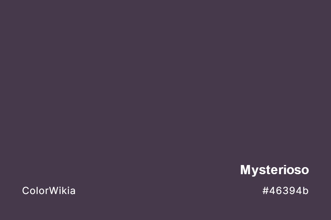 Mysterioso Color – #46394b: Codes and Complete Breakdown