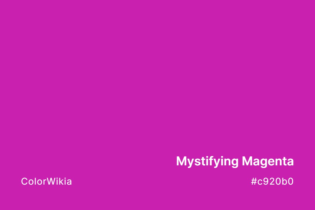 mystifying magenta color c920b0