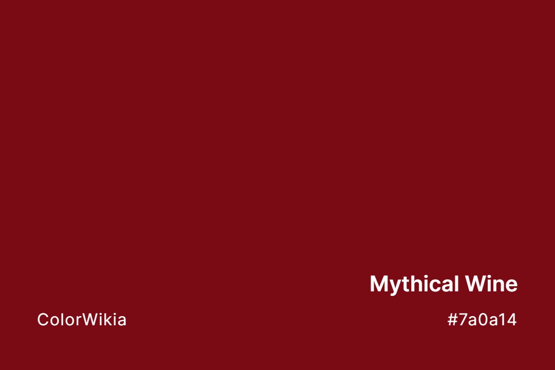 mythical wine color 7a0a14
