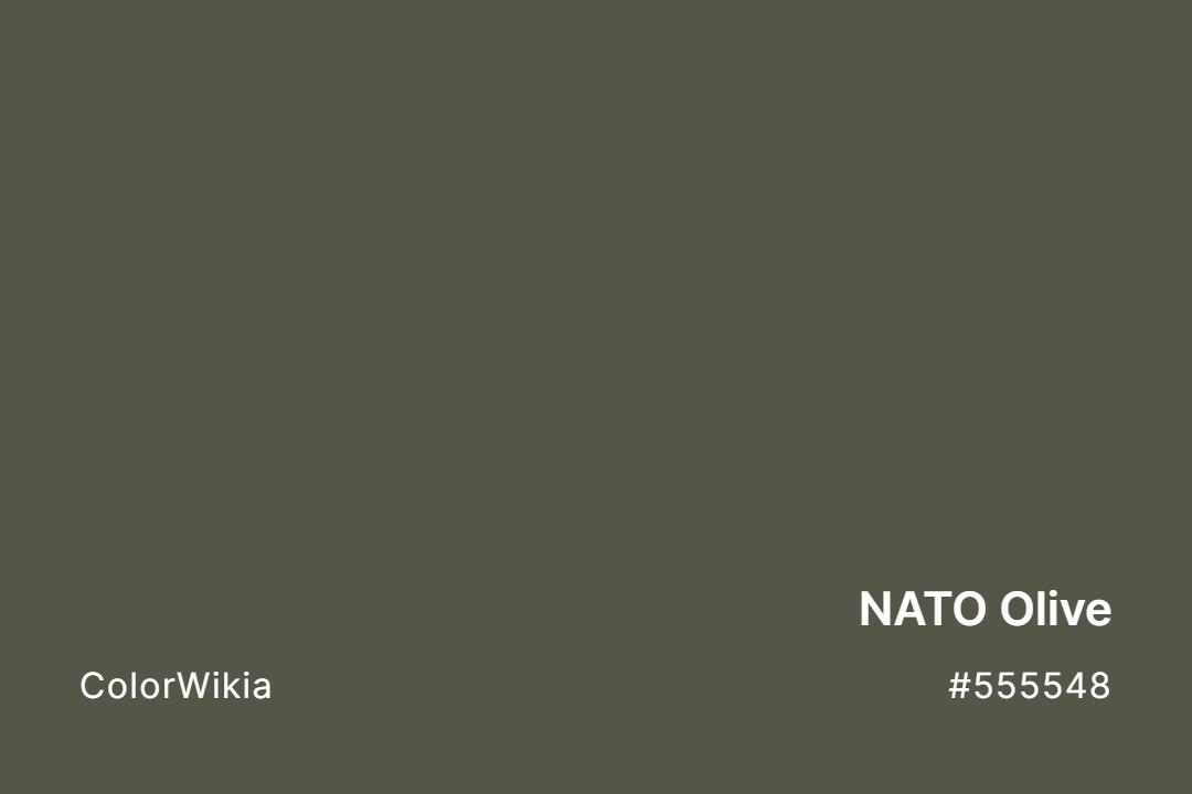 nato olive color 555548