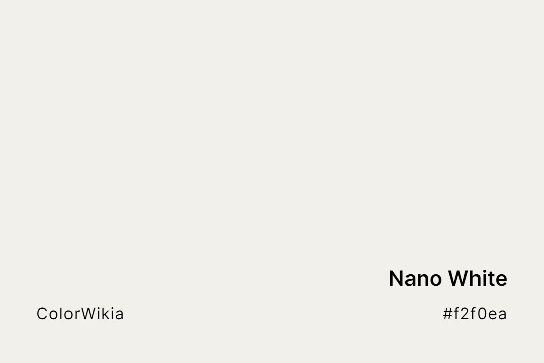 Nano White Color – #f2f0ea: Codes and Complete Breakdown