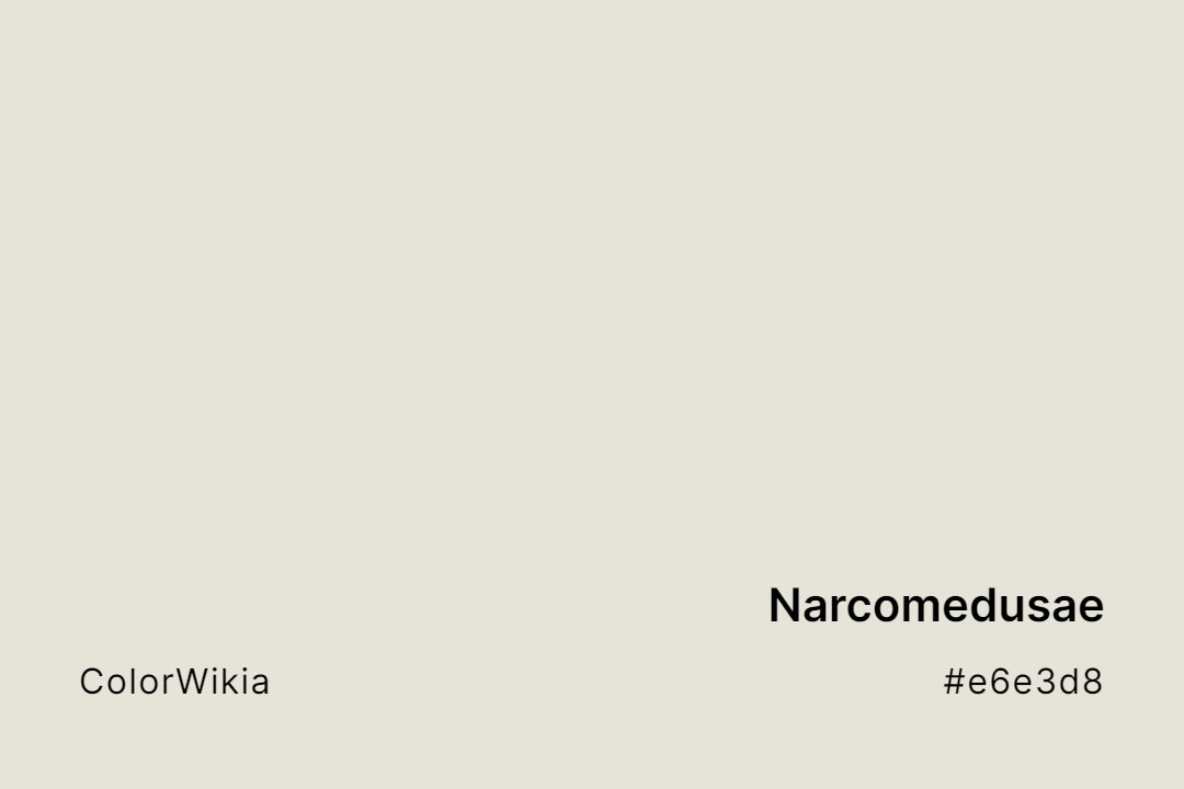 Narcomedusae Color – #e6e3d8: Codes and Complete Breakdown