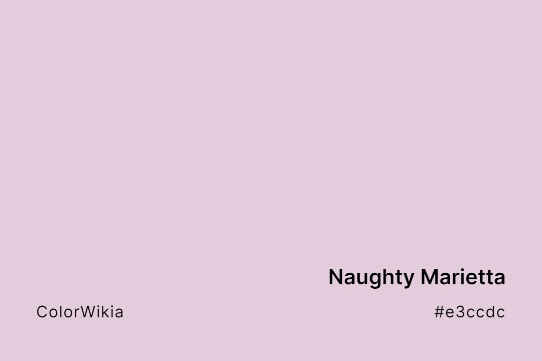 Naughty Marietta Color – #e3ccdc: Codes and Complete Breakdown