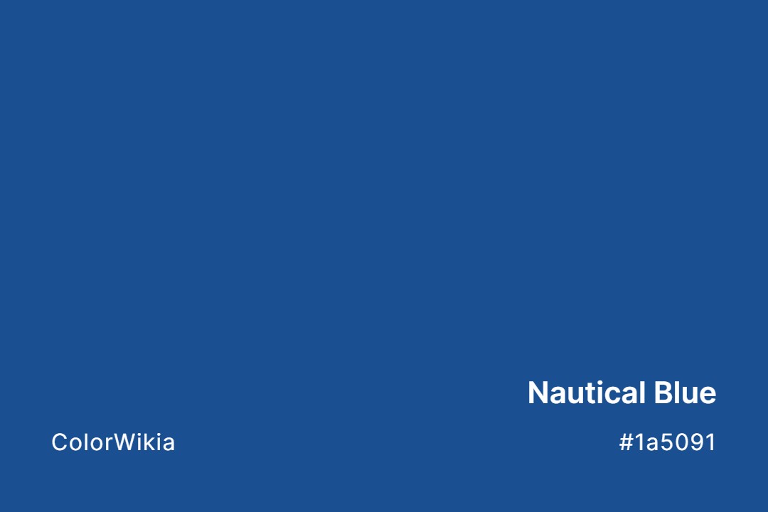 nautical blue color 1a5091