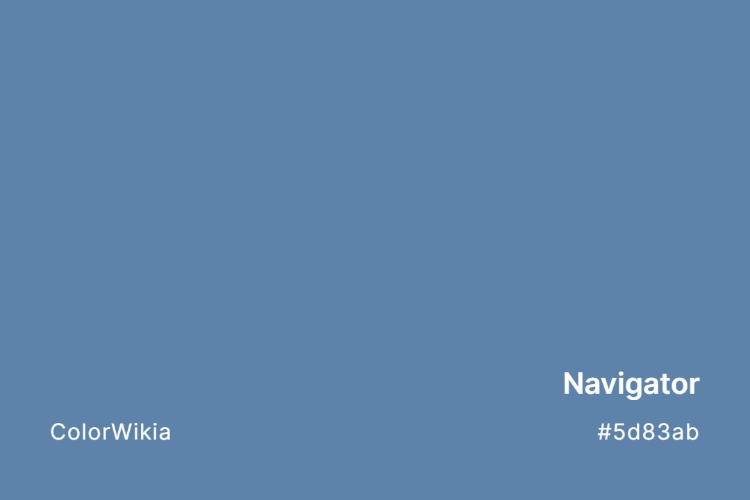 Navigator Color – #5d83ab: Codes and Complete Breakdown