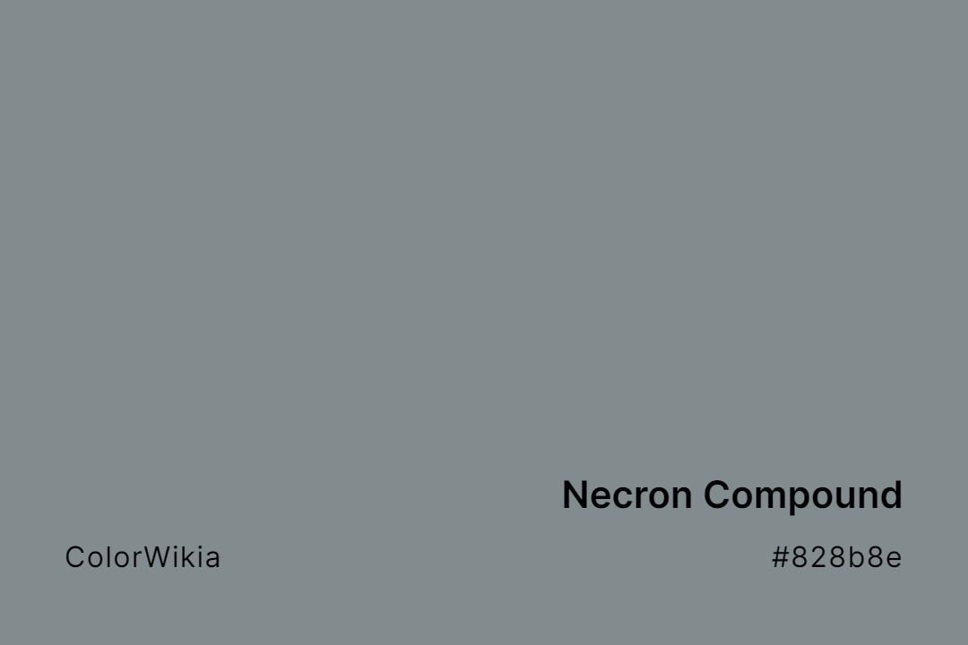 Necron Compound Color – #828b8e: Codes and Complete Breakdown