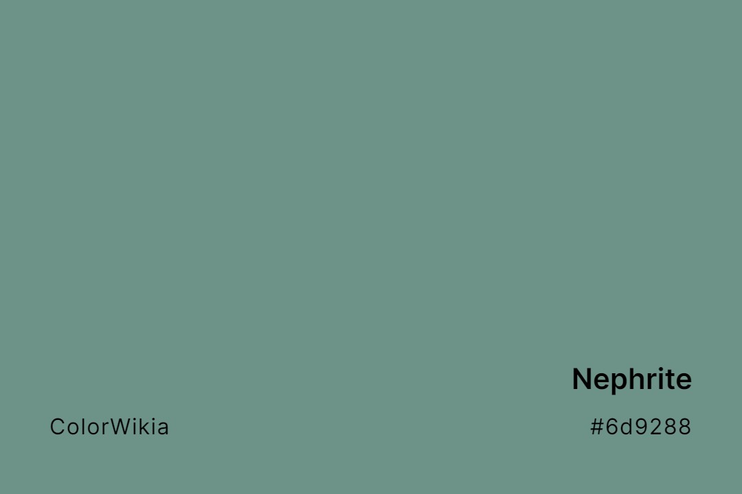 Nephrite Color – #6d9288: Codes and Complete Breakdown
