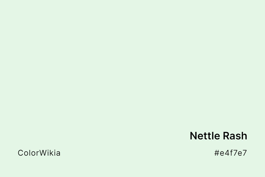 nettle rash color e4f7e7