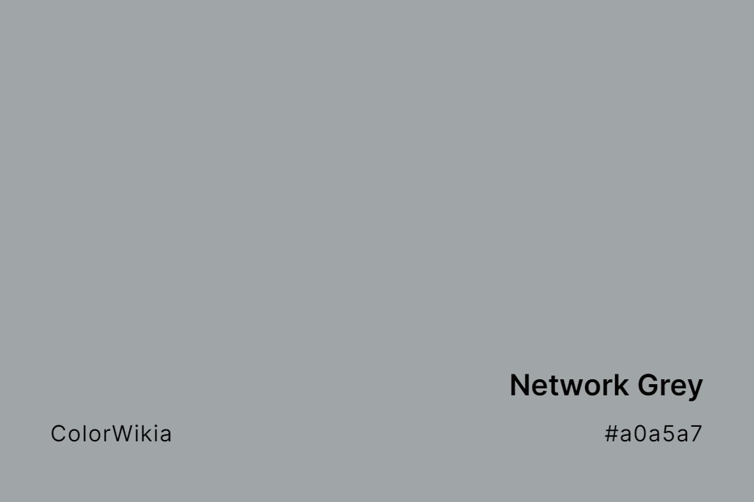 Network Grey Color – #a0a5a7: Codes and Complete Breakdown