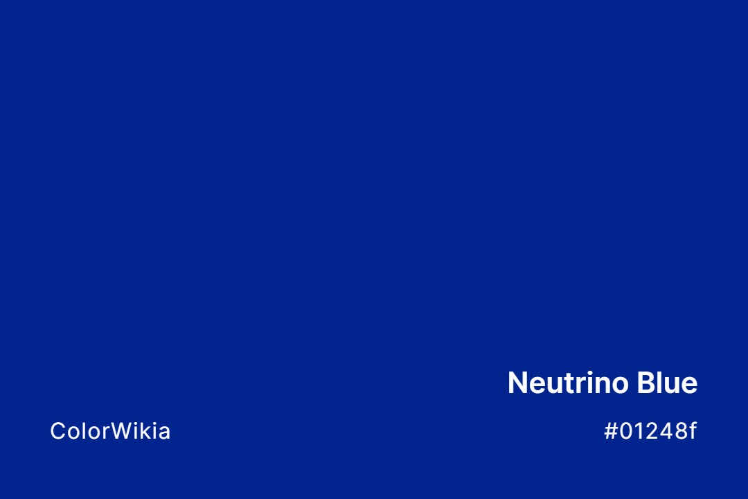 Neutrino Blue Color – #01248f: Codes and Complete Breakdown