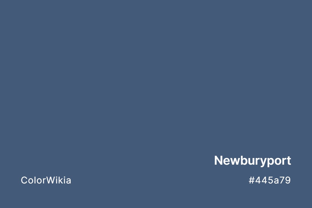 Newburyport Color – #445a79: Codes and Complete Breakdown
