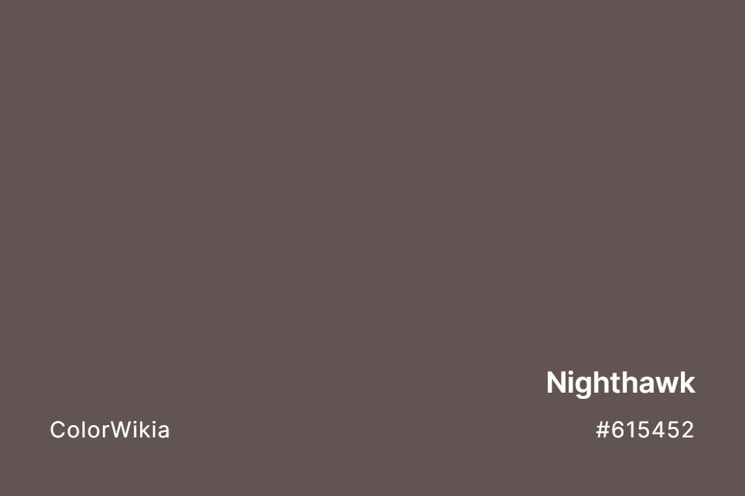 Nighthawk Color – #615452: Codes and Complete Breakdown