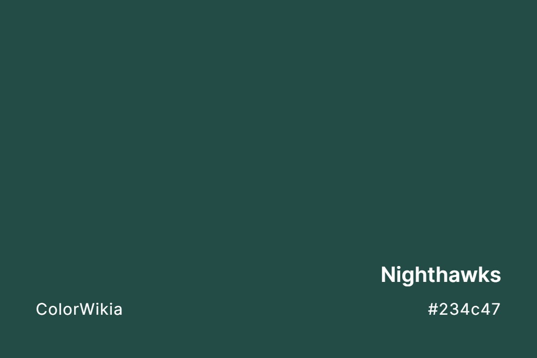 Nighthawks Color – #234c47: Codes and Complete Breakdown