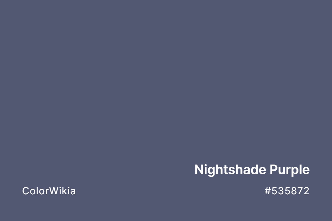nightshade purple color 535872