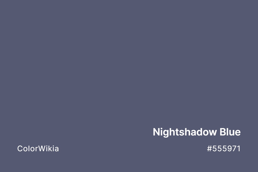 Nightshadow Blue Color – #555971: Codes and Complete Breakdown