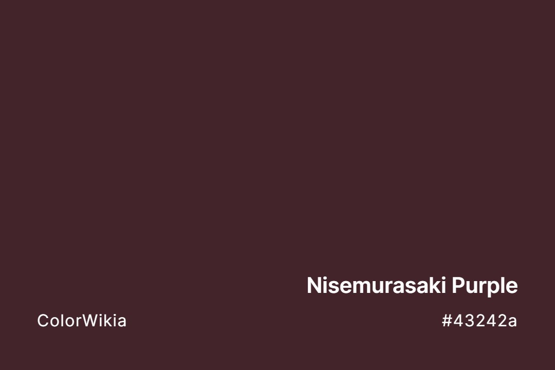 Nisemurasaki Purple Color – #43242a: Codes and Complete Breakdown