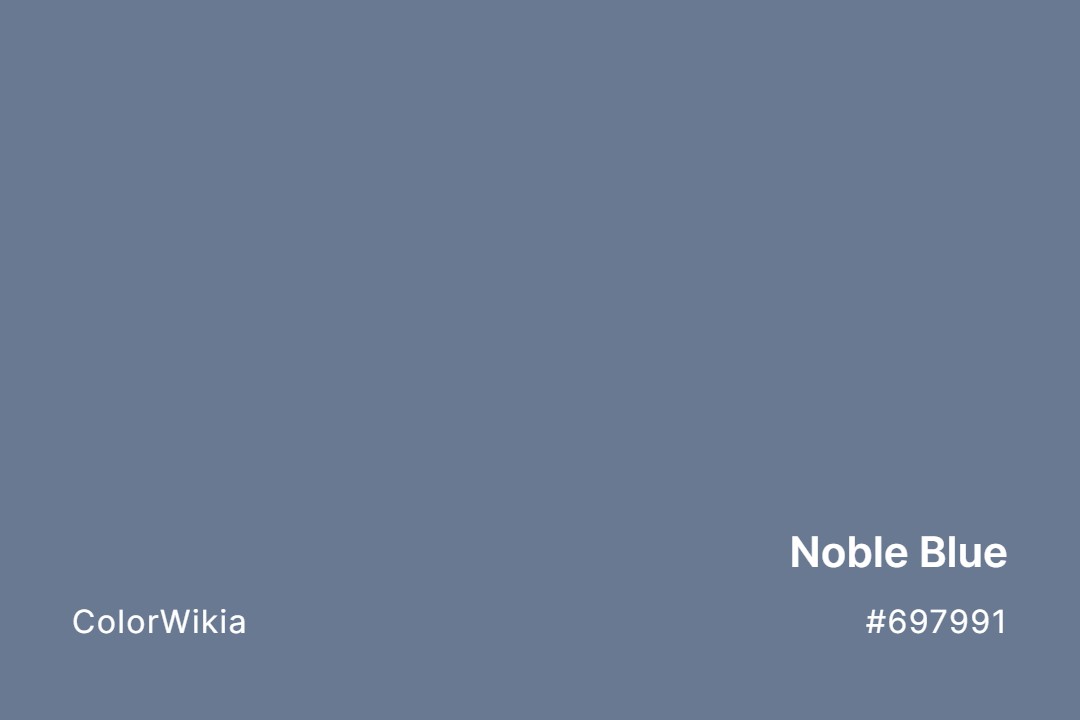 noble blue color 697991
