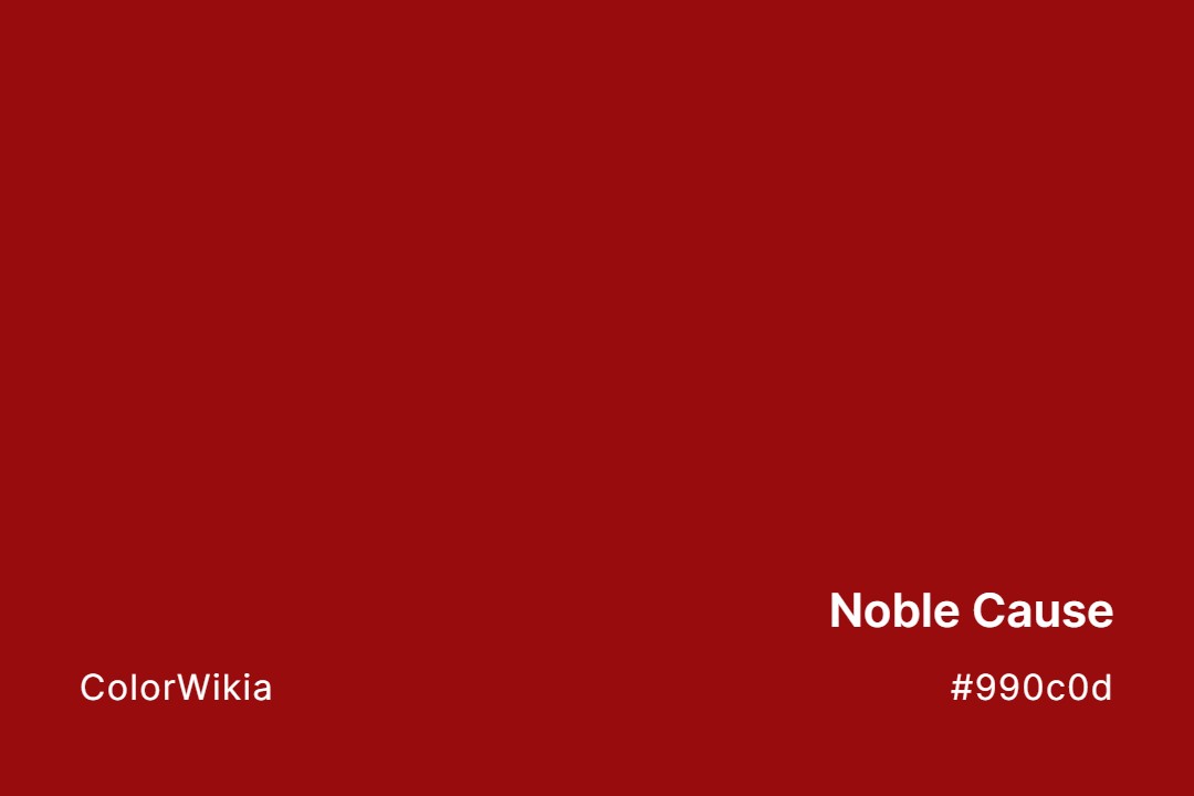 noble cause color 990c0d