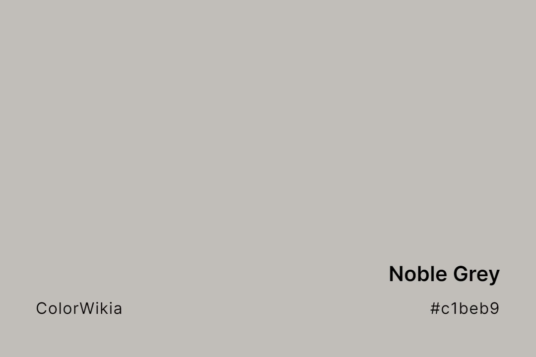 noble grey color c1beb9