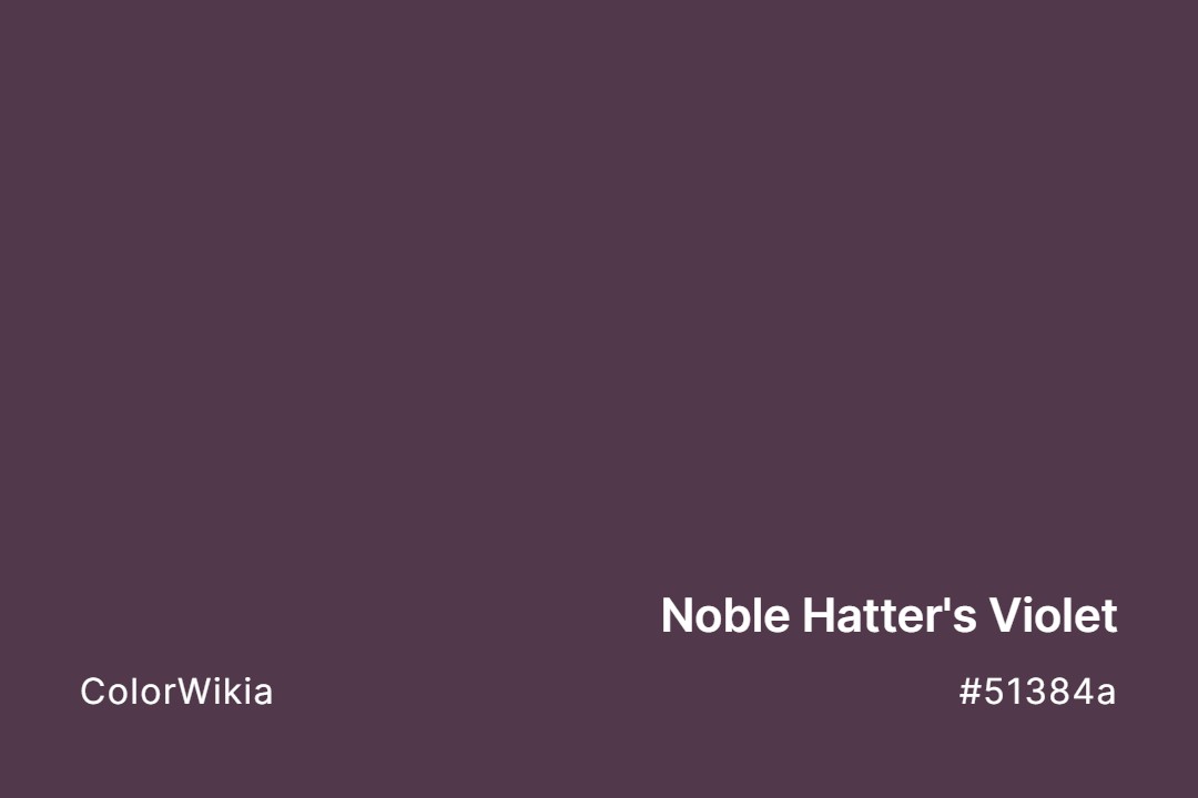 noble hatters violet color 51384a