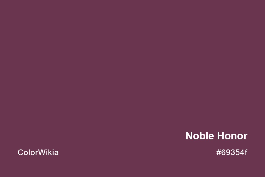noble honor color 69354f
