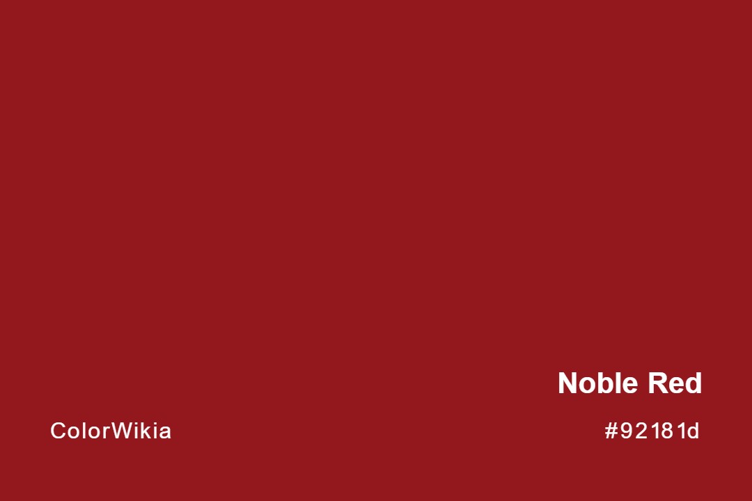 noble red color 92181d