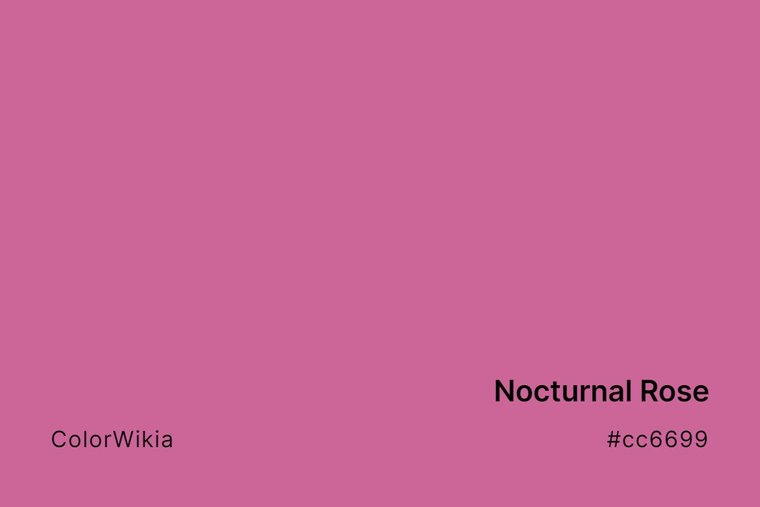 Nocturnal Rose Color – #cc6699: Codes and Complete Breakdown