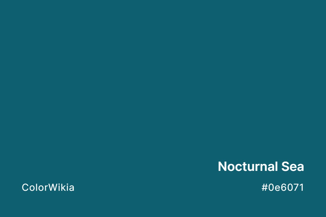 Nocturnal Sea Color – #0e6071: Codes and Complete Breakdown
