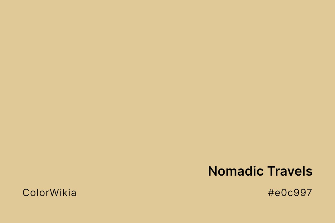 nomadic travels color e0c997