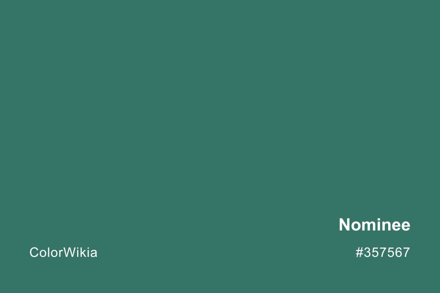 Nominee Color – #357567: Codes and Complete Breakdown