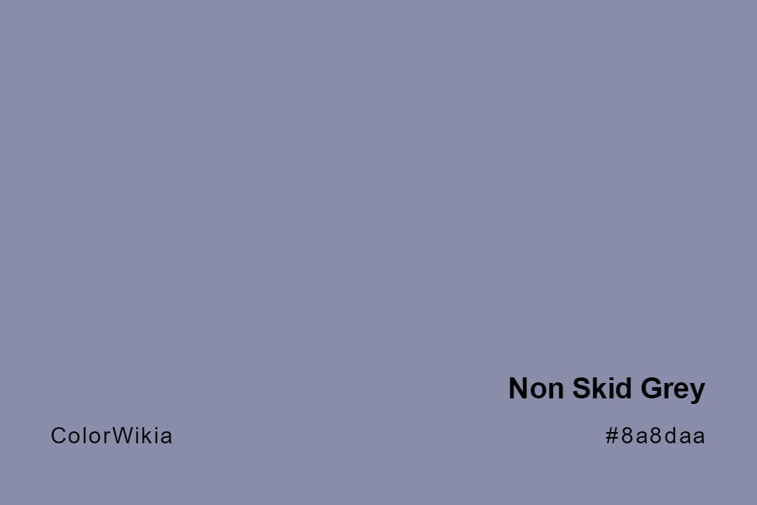 Non Skid Grey Color – #8a8daa: Codes and Complete Breakdown