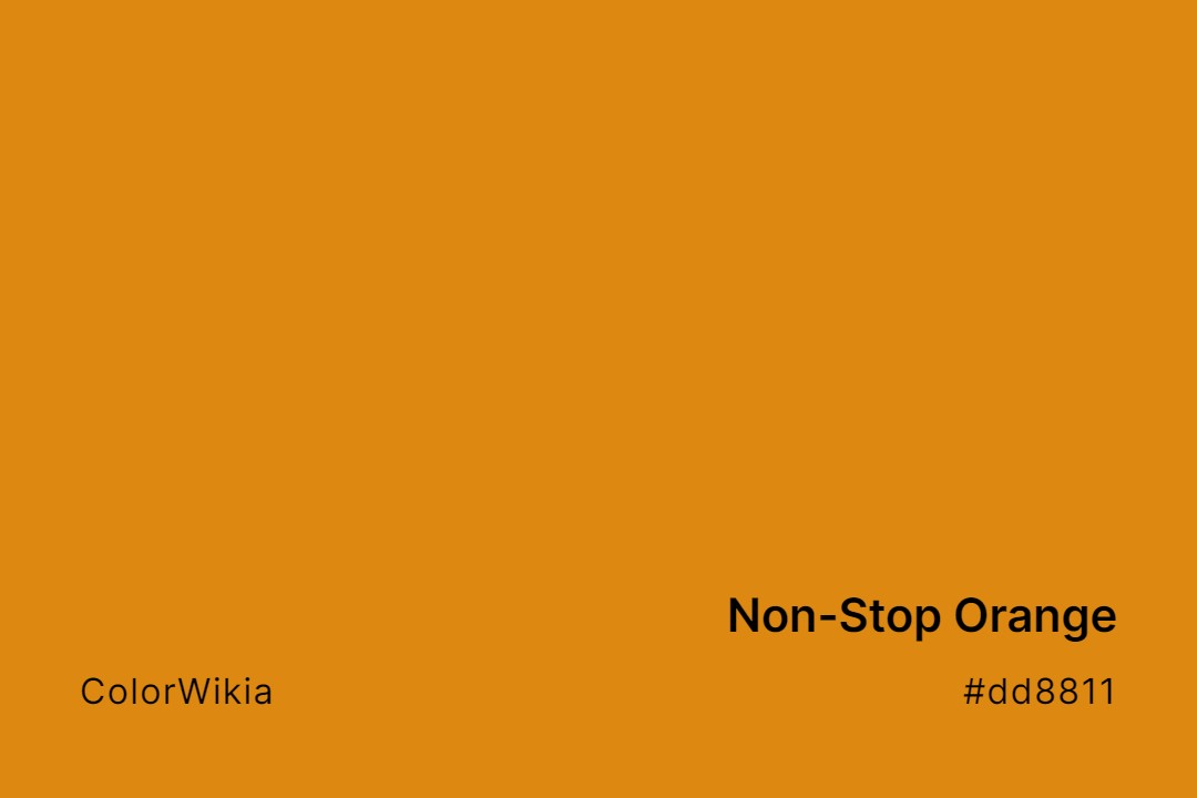 Non-Stop Orange Color – #dd8811: Codes and Complete Breakdown