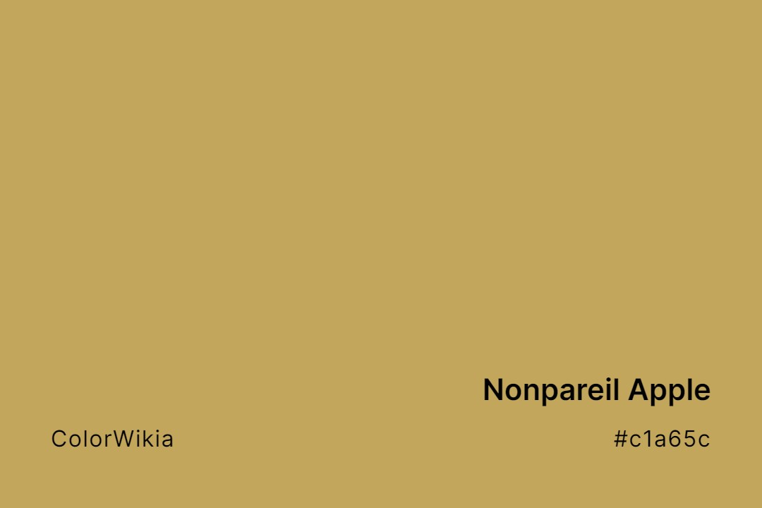 nonpareil apple color c1a65c