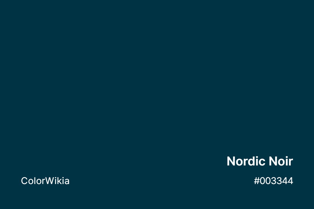 nordic noir color 003344