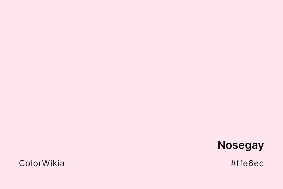 Nosegay Color – #ffe6ec: Codes and Complete Breakdown