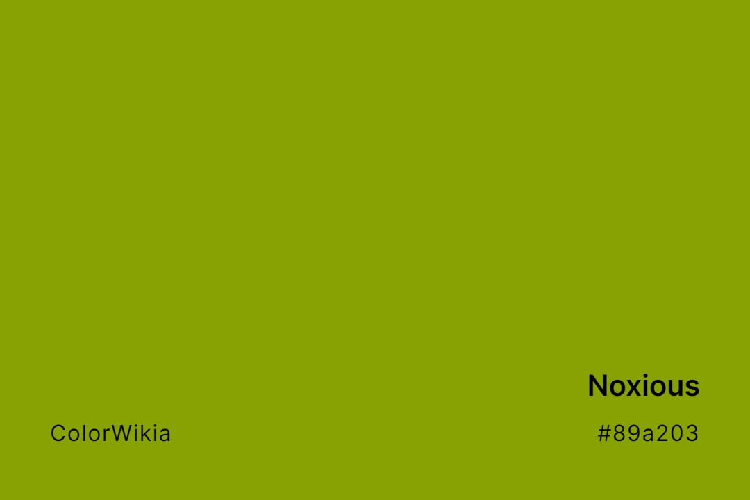 Noxious Color – #89a203: Codes and Complete Breakdown