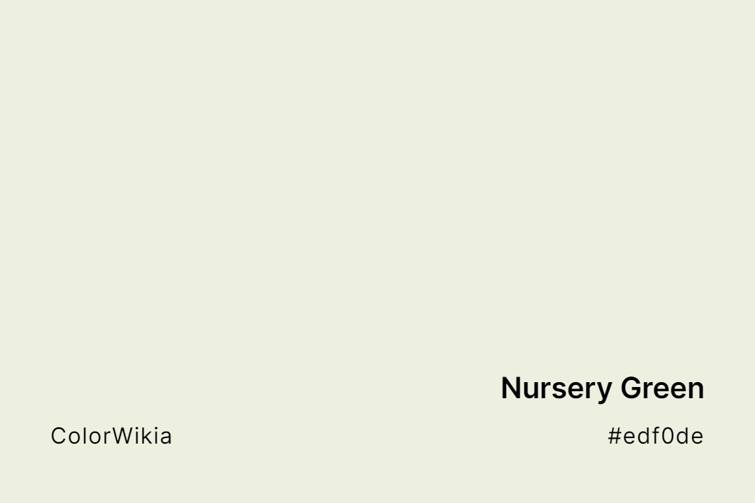 nursery green color edf0de