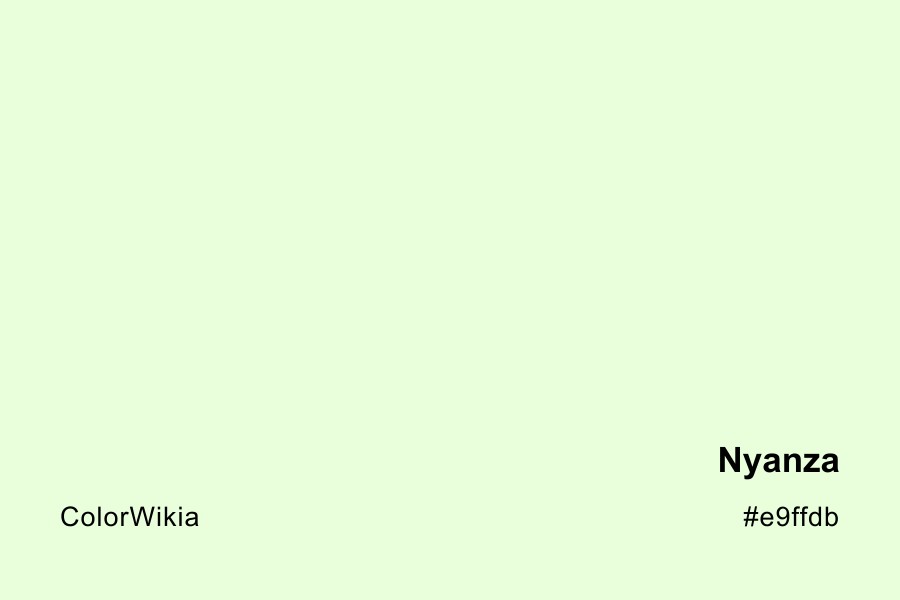Nyanza Color – #e9ffdb: Codes and Complete Breakdown