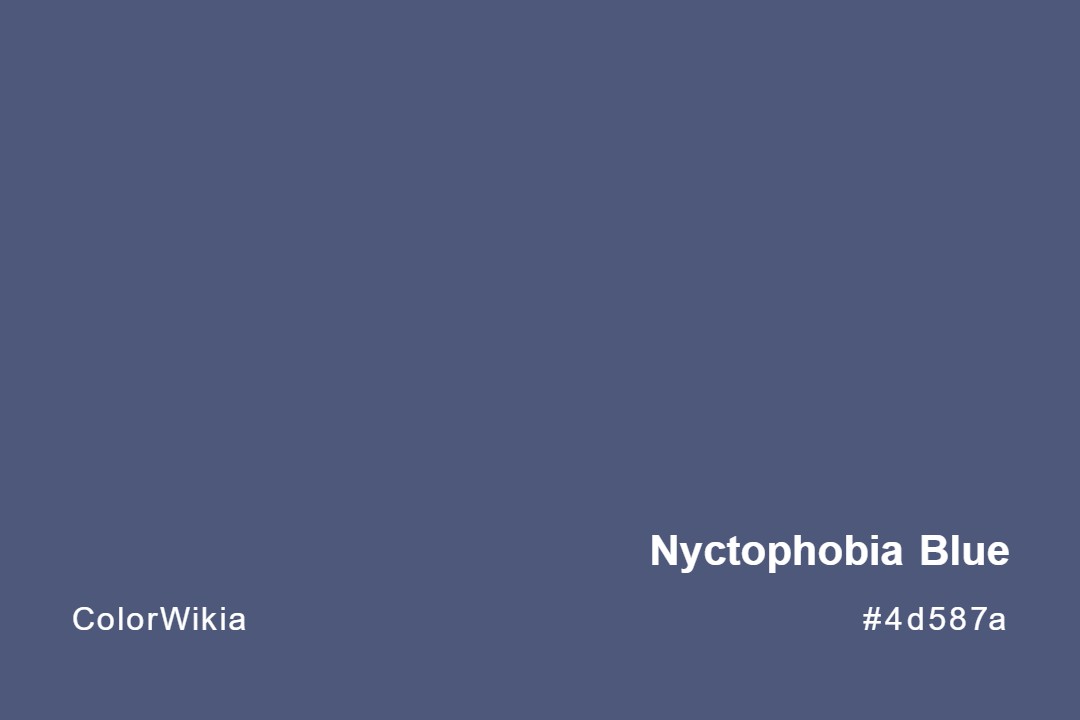 Nyctophobia Blue Color – #4d587a: Codes and Complete Breakdown