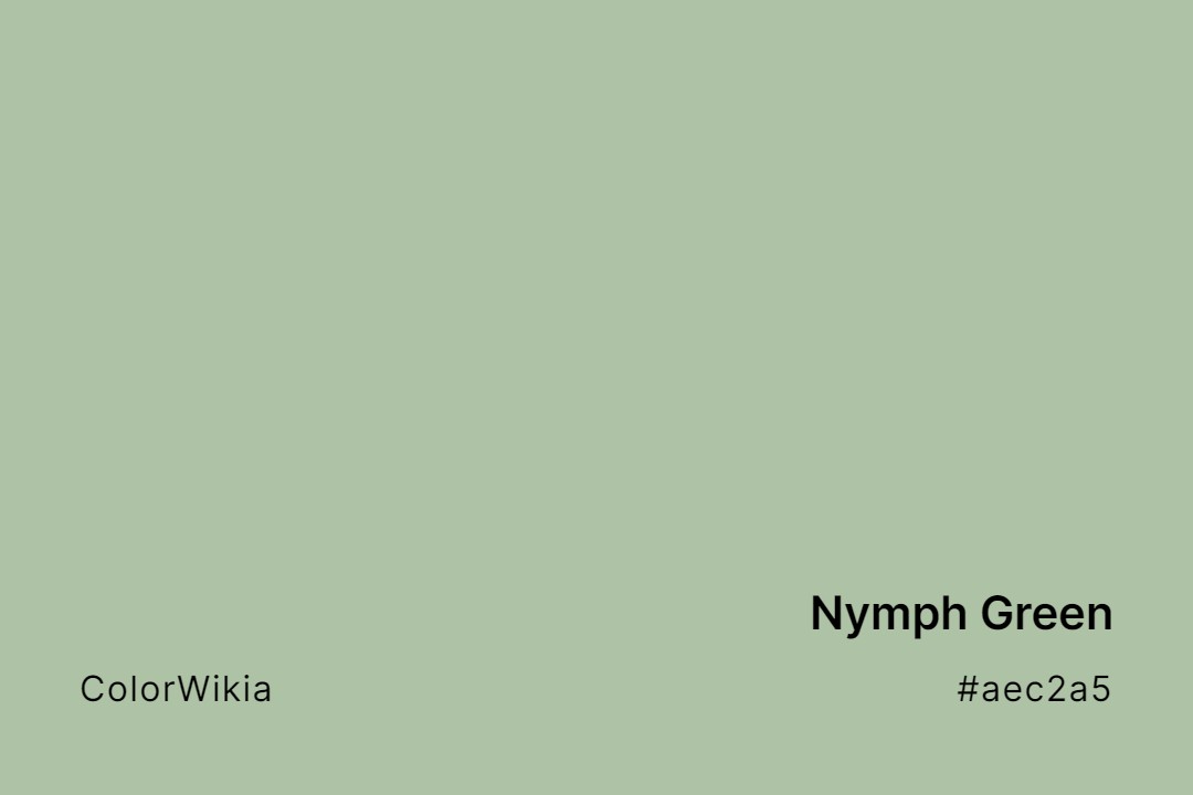 nymph green color aec2a5