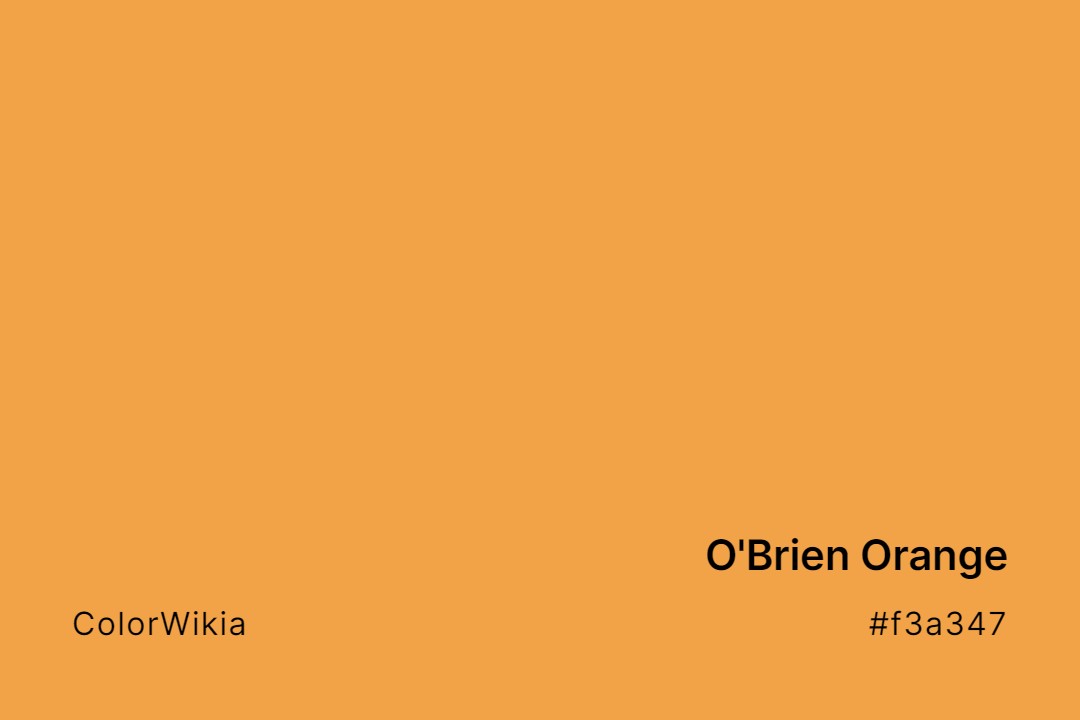 O’Brien Orange Color – #f3a347: Codes and Complete Breakdown