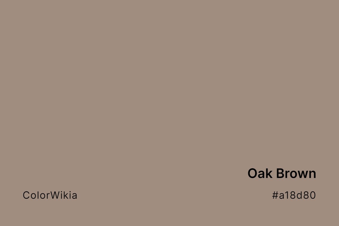 oak brown color a18d80