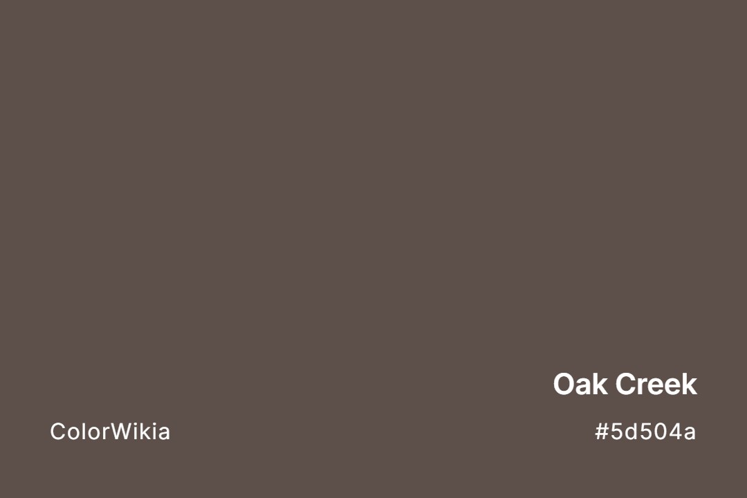 oak creek color 5d504a
