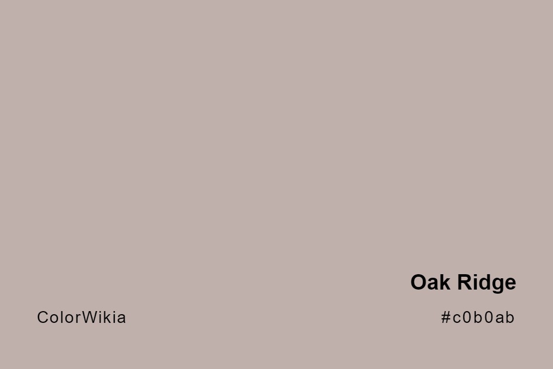 oak ridge color c0b0ab