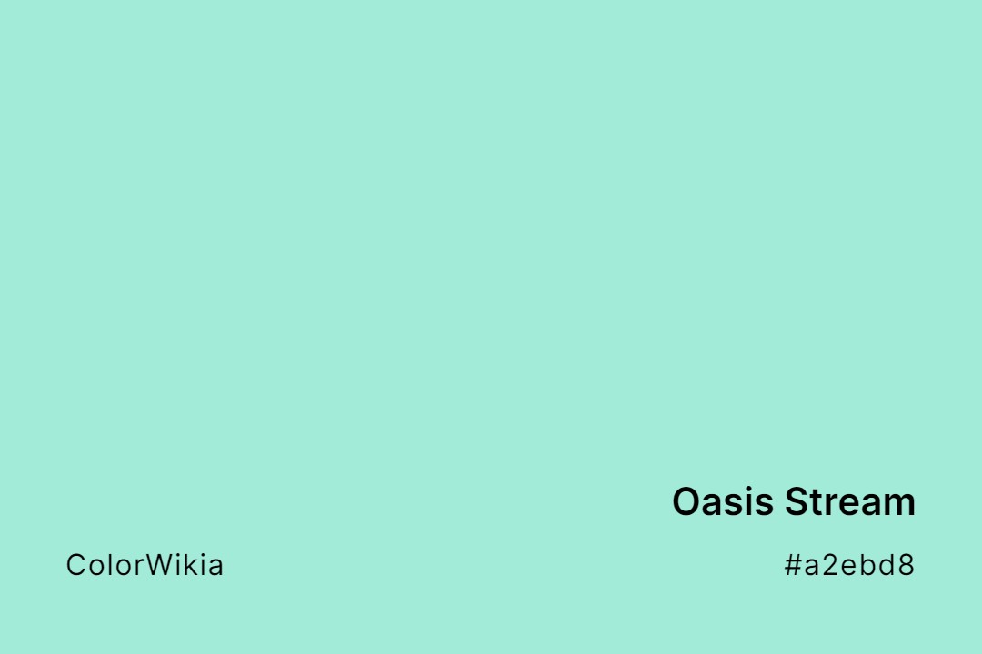 oasis stream color a2ebd8