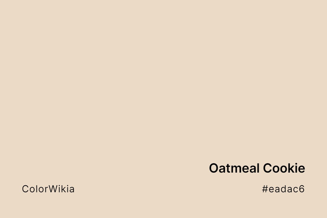 oatmeal cookie color eadac6