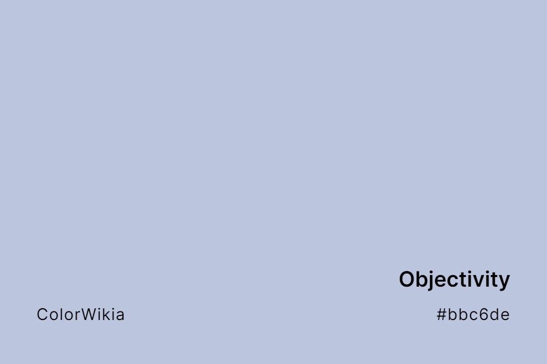 Objectivity Color – #bbc6de: Codes and Complete Breakdown
