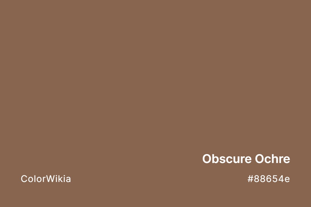 obscure ochre color 88654e