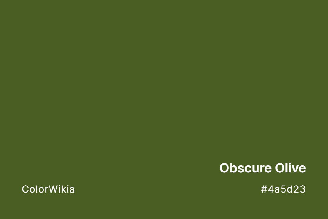 obscure olive color 4a5d23